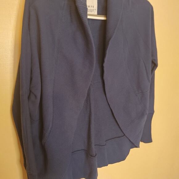 Aeropostale Size S/M Small Medium Medium Blue 100% Cotton Open Cardigan Duster - Picture 8 of 9